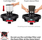 HEPA Cartridge Replacement Filter Compatible with Shop-Vac Filters 90304 9030400 903-04-00 9034, 5 Wet/Dry Vacuum Cleaners 5 Gallon and above. (2 PAck)