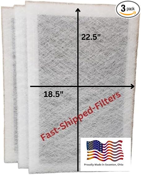 Fast-Shipped-Filters 3 Pack 20x25 Replacement Filters Compatible with Dynamic Air Cleaner 20x25 Refill White