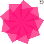 Lystaii 9pcs Gel Light Filter Color Correction Colored Overlays Transparent Color Film Lighting Gel Filter Plastic Sheets Correction 11.7 by 8.3 Inches for Film Video, Photo, Stage (Rose Red)