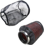 Universal Air Filter Cover, Air Filter Wrap for Motorcycle Car Air Intake Filter Protective Cover Dustproof Waterproof Universal Accessories (Filter S), Pack of 2