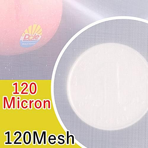 Fine Filter Mesh Nylon Fabric, Recycling Screens for Kitchen Filtration Food Wine 80-500 Mesh(120mesh 120micron,1x10 meter)