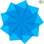 Lystaii 9pcs Gel Light Filter Color Correction Colored Overlays Transparent Color Film Lighting Gel Filter Plastic Sheets Correction 11.7 by 8.3 Inches for Film, Video, Photo, Stage (Blue)