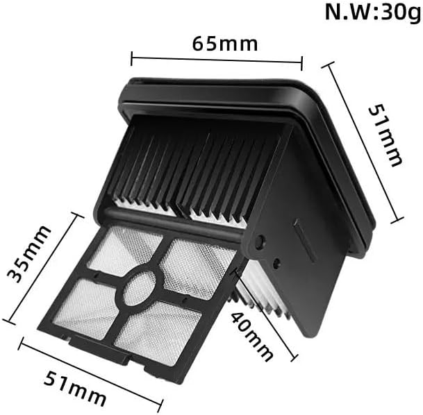Scrubber Wiper Filter Soft Brush Wet and Dry Vacuum Cleaner Spare Part，Compatible for Dreame， M13 / H13 Accessories(Set C)