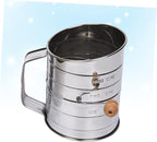 Sifting Strainer Fine Mesh Screen Stainless Steel Powdered Sugar Net for Cake Baking Filter Random Style