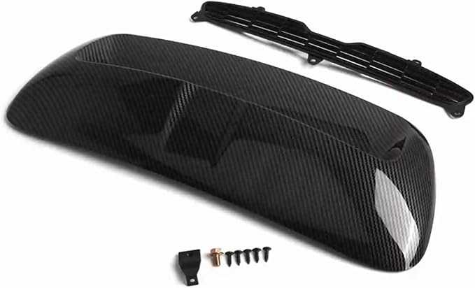 Car Bonnet Scoop Air Vent Intake Replacement Compatible For BMW And Mini R56 2007-2013 51132756095 51132757694 51232752275 Car Accessories(Carbon look)