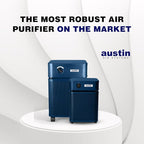 Austin Air HealthMate Plus Standard Air Purifier Midnight Blue - Advanced 4- Stage Filtration Air Purifiers For Home with Activated Carbon & Zeolite - Ideal as Air Purifiers for Bedroom Model B450