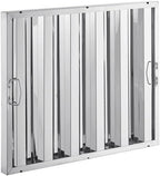 25" x 20" Stainless Steel Commercial Hood Filter – Dishwasher Safe, Welded Baffle Grease Trap with Drop Handles – Easy Installation & Durable Grease Fire Prevention Filter