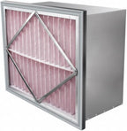 RIGID-PACK 24x20x12 Rigid Box Air Filter – MERV 14/95% ASHRAE HVAC Filter – Radial V-Pleat, Metal Frame, Single Header – High-Efficiency Replacement for Commercial & Industrial Systems