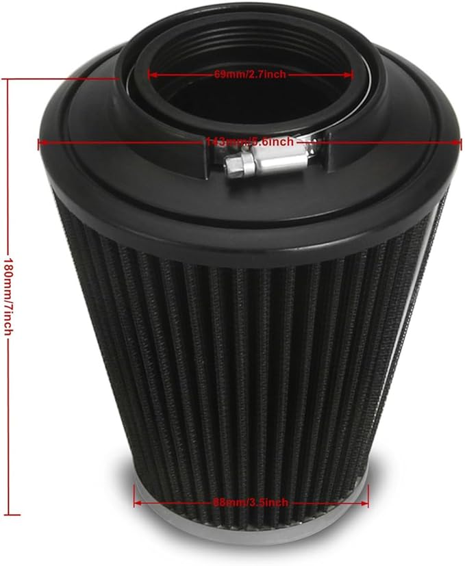 Big Sucker cone Air filter intake for harley air Cleaner Sportster Softail fatboy heritage dyna touring street road king Glide (Nake - Chromed, TypeB: Touring 01-07, Softail Dyna 99-15)