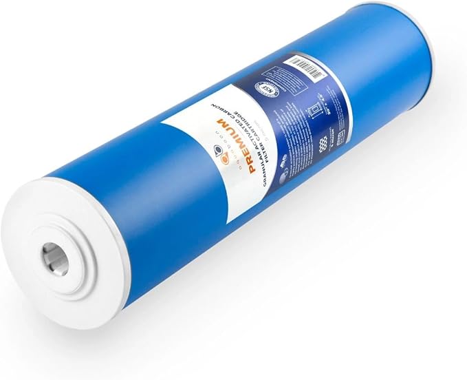 Aquaboon 5 Micron 20 x 4.5 Premium GAC Filter - Granular Activated Carbon Water Filter Cartridge Replacement Compatible with EP20-BB, FC25B, 2 Pack