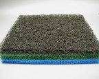 3 Sheets 3 Color Matala Pond Filter Mat Koi Media Pad 19" X 24" Black, Green, Blue