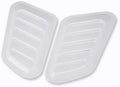 Car Air Flow Intake Hood Scoop Vent Bonnet Cover Decorate Car Accessories Compatible With BMW 2PCs Universal ABS(White)
