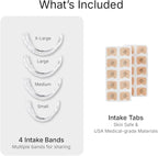 Intake Breathing Magnetic Nasal Strips Starter Kit (15 Count, Clear) - Boost Oxygen Intake, Reduce Snoring, Improve Sleep Quality - Sweat Resistant, Nasal Strips - Extra Strength Snoring Solution