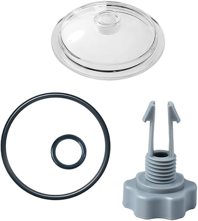 FABULETTA SF80110-1 Leaf Trap Cover Lid with O-Ring and Valve for Intex 12 Inch Sand Filter Pump Pool Equipment Replacement Parts