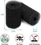 12 Packs Aquarium Fish Tank Filter Sponge, for Polaris Pool Cleaner Parts & Sweep Hose Tail Scrubbers Replacement, Fits 180 280 360 380 480 3900 Models