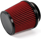 Red 3" 76mm Inlet Cone Replacement Dry Air Filter High Flow Car Performance Cold Air Intake Filter