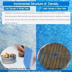 Air Vent Filters, 16" x 90" Cut to Fit Air Filter Material (50+ Filters),MERV 8 Triple Electrostatic Vent Filter for AC, HVAC Furnace, Grilles and Mobile Home with Adhesive 48PCs Hook Tape