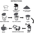 Pro Mael 360 Count Disposable K Cup Filters, Coffee Filter Paper for Keurig Brewers Single Serve 1.0 and 2.0, Use with Reusable K Cup Pods (Natural Unbleached)