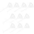 Veemoon 10pcs 75mm Plastic Triangle Filling Funnels Pp Scientific Laboratory Filter Funnels Set for Liquid Transfer and Chemical Experiments