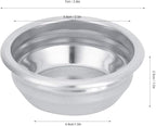 Coffee Filter Basket, 58mm Single Double Porous Filter Bowl Basket Semi Automatic Coffee Machine Bottomless Handle Filter for Portafilter Coffee Machine (For two persons)