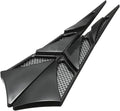 2Pcs Universal Black Cars Auto Vehicle Tuning Air Flow Intake Scoop Bonnet Vent Cover Hood Trim Decoration Exterior Accessories
