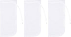 3 Pack 180 μm Filter Bag, Aquarium Media Bag with Drawstring Reusable Extra Fine Mesh Bags Nylon Aquarium Net Media Bags for Activated Carbon Resins(7.8x3.6in)