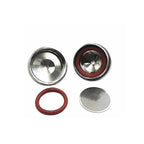 Laboratory Micro Injector Filter Holder 13 25 50mm, Stainless Steel Detachable Injector Filter Head, Replaceable Filter Holder PTFE Seal(25mm)