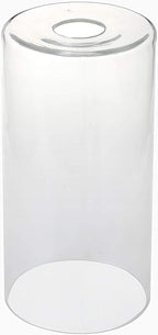 GoLucky Cylinder Lamp Fixture Shade Replacement - White/Frosted/Bubble/Clear/Opal Glass With 1-5/8 Inch Fitter (Clear, 3''(D) X 6''(H))