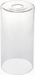 GoLucky Cylinder Lamp Fixture Shade Replacement - White/Frosted/Bubble/Clear/Opal Glass With 1-5/8 Inch Fitter (Clear, 3''(D) X 6''(H))