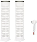 Replacement 1-1/2" 100 Mesh Spin Down Filter Screen FS1-1/2-Re for Rusco & Vu-Flow Filtration System, FS1 1/2-100 Water Filter Element Effectively Filters Sand and Silt, Well Pump Filter Screen-2 PACK