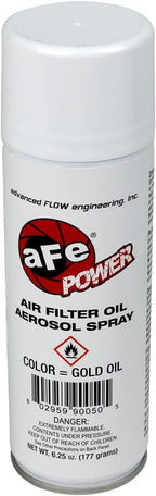 aFe Power Air Filter Restore Kit: 12oz Filter Cleaner and 6.25oz Aerosol Filter Oil - Gold, Restores Pro GUARD7 Engine Air Filters, #90-50000