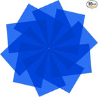 10 Pack Gel Light Filter- Colored Overlays Correction Lighting Filters,Transparent Color Film Plastic Sheets for Landscape Led Light (Dark Blue)