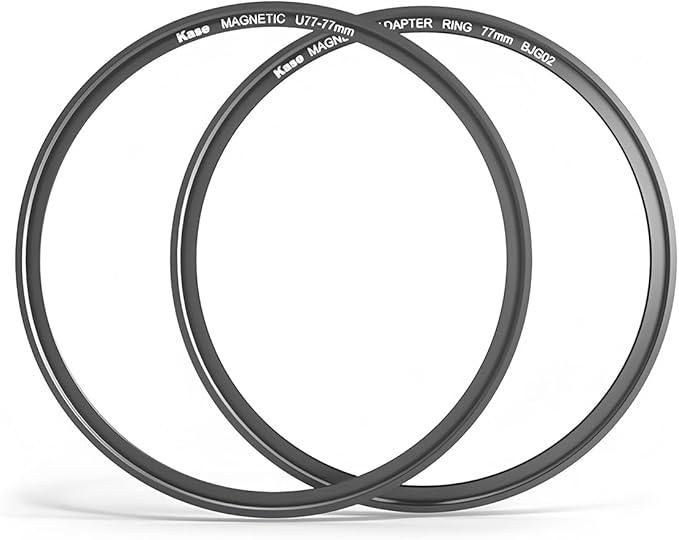 Kase 95mm Magnetic Screw in Adapter Ring Kit, Brass Magnetic to Threaded Filter Adapter Rings for Camera Lenses, Ultra-Thin 3.4mm Profile, Quick-Release Design, Compatible with UV CPL ND Filters