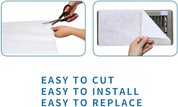 Merv 13 Filter Material, Air Filters for Stops Dust and Pet Dander as Small as 0.3 Microns (16 Ft²)