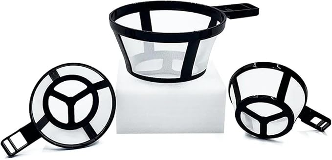 1/3/5/10pcs Coffee Filter Reusable Nylon Coffee Pot Filter Portable Basket Cup Style Environmental Protection Mesh Coffee Tools(5pcs)