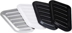 Car Air Flow Intake Hood Scoop Vent Bonnet Cover Decorate Car Accessories Compatible With BMW 2PCs Universal ABS(White)