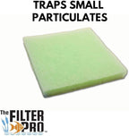 Lime Green Fine Filter Media, 1" Thick, 12" x 56" Roll, Perfect for Aquariums, Ponds or Water Gardens, Made in USA
