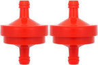 298090 394358 Lawn Mower 1/4" Inline Gas Fuel Filter for B & S BS 394358S 5098K AM38708 7-6572 1/4" Inline Gas 75 Micron Assembly (2/Pack)