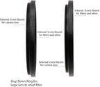 95 to 86mm Metal Step Rings/ 95mm to 86mm Step Down Ring Filter Ring Adapter for 95mm Camera Lens & 86mm UV CPL ND Filters Hoods Caps LingoFoto FS2067