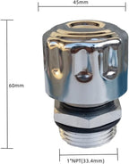NPT Breather Cap 1" - C-Type Air Filter Plug for Hydraulic Oil Tank Covers and Gearbox Exhaust Valves - Ideal for Coolant Tanks, Reservoirs, Hydraulic Oil Tanks, and Gearboxes (1″Small Cap)