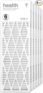AIRX WICKED CLEAN AIR. Health 12x36x1 Air Filter MERV 13 AC Furnace Pleated Air Filter Replacement Comparable with Healthy Living MPR 1500 1550 1900 2200 2400, 6-Pack