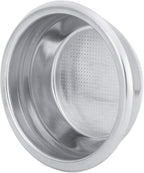 Coffee Filter Basket, 58mm Single Double Porous Filter Bowl Basket Semi Automatic Coffee Machine Bottomless Handle Filter for Portafilter Coffee Machine (For two persons)