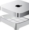 IFCASE Desktop Dust, Air Filter Stand for Mac Mini 2010-2023 M1 M2 Pro, Mac Studio M1 M2 Max/Ultra (Silver)