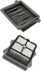 Replacement Main Brush and Filter Screen Compatible Parts for F10 for Slim Floor Scrubber, Wet Dry Vacuum Hard Floor Cleaner