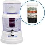 ZENWATER 6-Gallon Countertop Gravity Water Filter System - Portable Alkaline Filtration System - Enjoy Clean and Mineral-Rich Hydration at Home, Office, or Travel