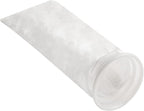 Filter Bag PP Non-Woven for Treatment, 25µm 50µm 100µm 150µm, Reusable Thermal Fixed Wool Monofilament Fabric, White Ø 105 mm x 380 mm(150µm-1pc)