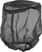 Red Cold Air Intake Cone Replacement Performance Washable Clamp-on Dry Filter with Sock Protective Cover Mesh Dustproof Bag (3.5")