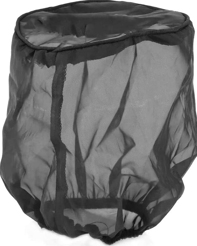 Red Cold Air Intake Cone Replacement Performance Washable Clamp-on Dry Filter with Sock Protective Cover Mesh Dustproof Bag (2.5")