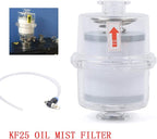 YIYIBYUS New Oil Mist Filter for Vacuum Pump Fume Separator Exhaust Filter KF25 Interface High Efficiency Filtration 95%