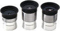 Multi-Coated Telescope Eyepiece Set - 1.25 inch - Upgraded with Soft Eyecup [4mm, 10mm, 20mm]